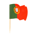 BANDERITAS "PORTUGAL" 4x3/6,5 CM SURTIDO MADERA (144 UNID.)