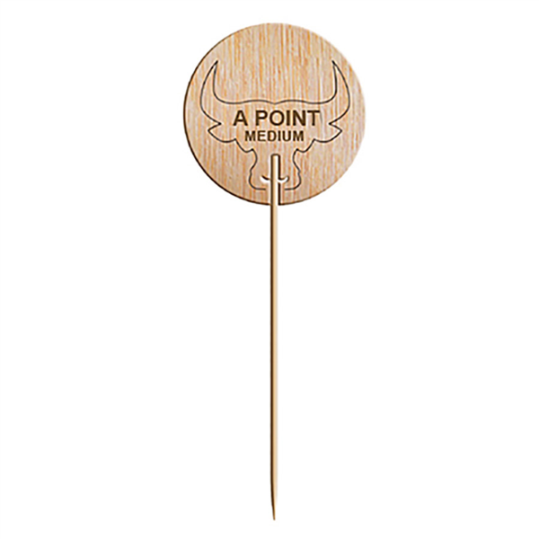 STEAK MARKER "AL PUNTO" 9,5 CM NATURAL MADERA (100 UNID.)