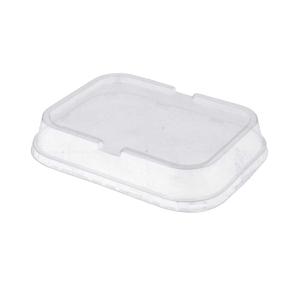 [214.96] TAPAS ALTAS PARA RECIPIENTES 214.72/84 TRANSPARENTE PET (100 UNID.)