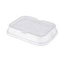 Tapas Altas Para Recipientes 214.72/84 Transparente Pet (100 Unid.)