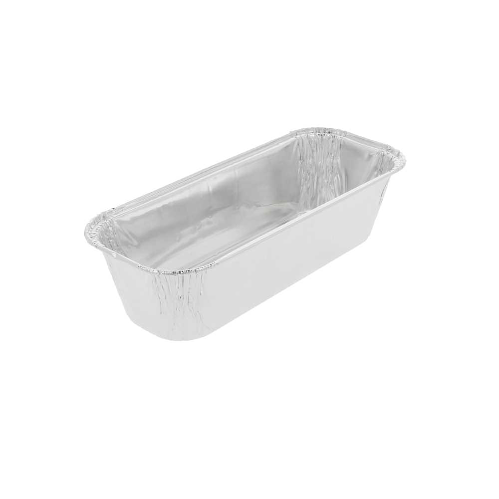 RECIPIENTES PLUM CAKE 600 ML 20,6/17,5x8,6x5,1 CM ALUMINIO (100 UNID.)