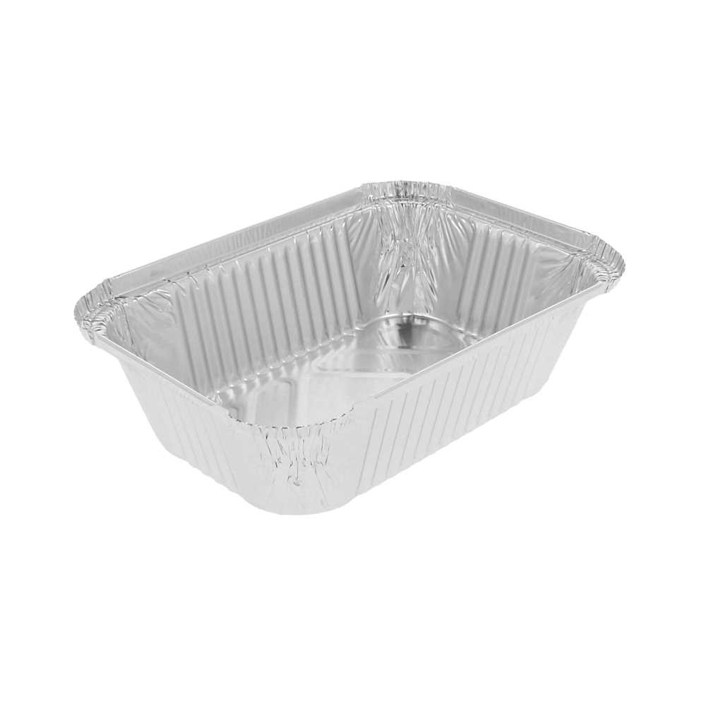RECIPIENTES RECTANGULARES 900 ML 20,2x13,7x5 CM ALUMINIO (100 UNID.)