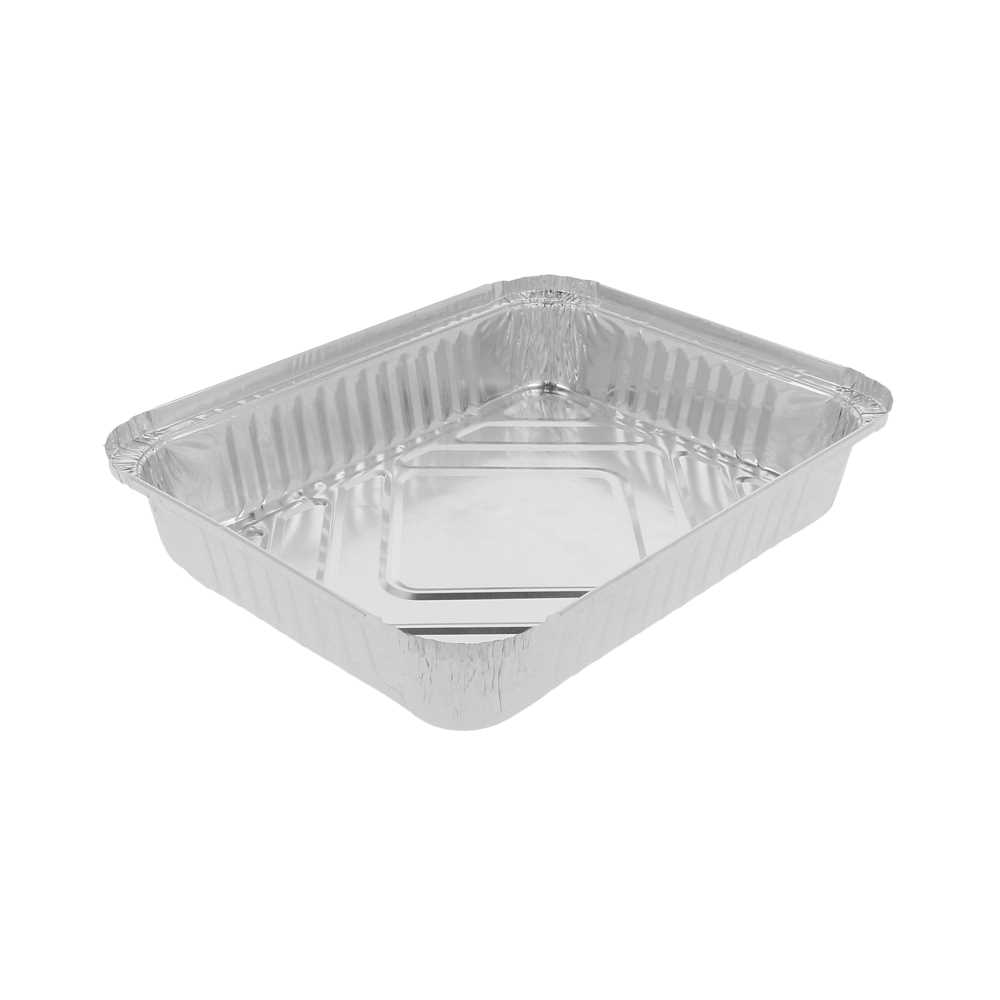 RECIPIENTES RECTANGULARES 1100 ML 22,3x17x3,5 CM ALUMINIO (100 UNID.)