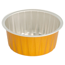RECIPIENTES PASTELERÍA 125 ML Ø8,5x3,5 CM ORO ALUMINIO (100 UNID.)