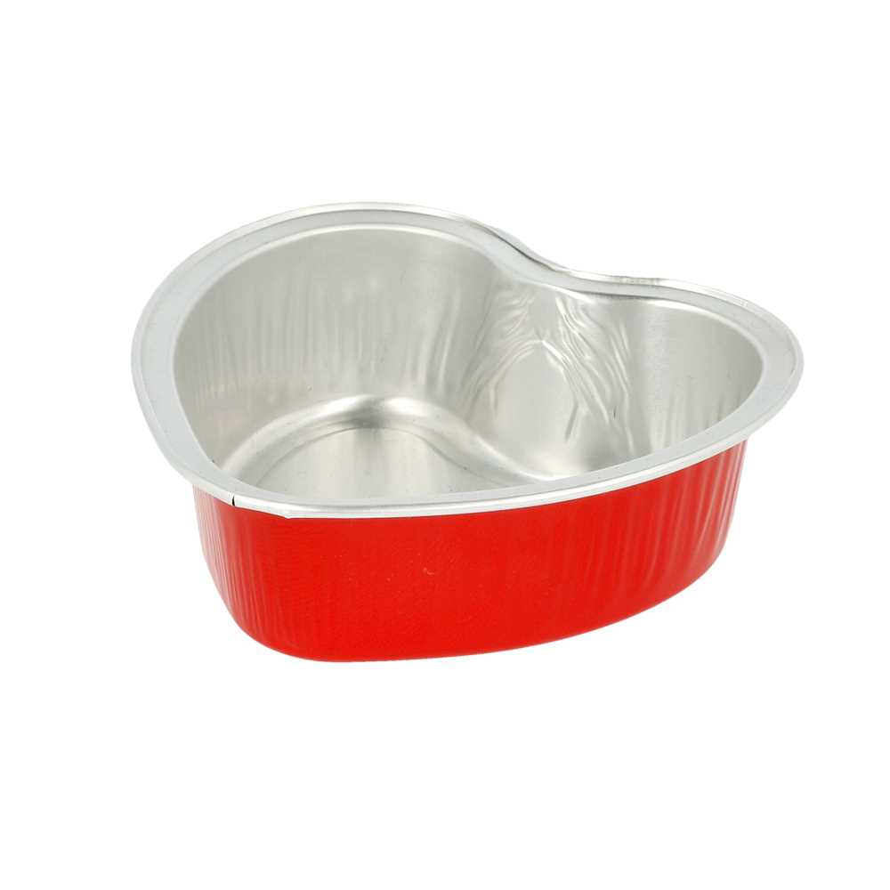 Recipientes Pastelería 100 Ml 8,8X7,8X3 Cm Rojo Aluminio (100 Unid.)
