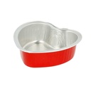 RECIPIENTES PASTELERÍA 100 ML 8,8x7,8x3 CM ROJO ALUMINIO (100 UNID.)