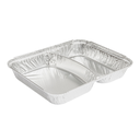 RECIPIENTES 2 COMPARTIMENTOS 520/530 ML 22,7x17,7x3 CM ALUMINIO (800 UNID.)