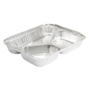 RECIPIENTES 3 COMPARTIMENTOS 380/220/166 ML 22,7x17,7x3 CM ALUMINIO (800 UNID.)