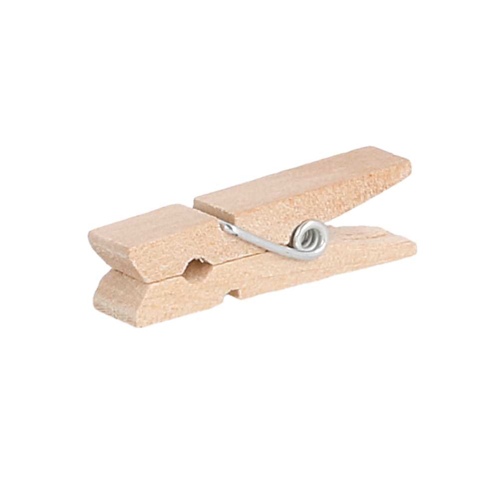 [141.28] Pinzas 3,5 (H) Cm Natural Madera (100 Unid.)