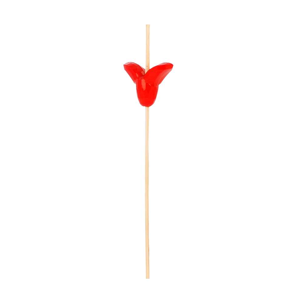 [191.75] PICKS "TULIPÁN" 12 (h) CM NATURAL BAMBÚ (100 UNID.)