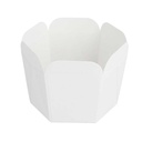 ENVASES PARA MINI NOODLES 10 CL 210 + 15 PE G/M2 5x5 CM BLANCO CARTONCILLO (100 UNID.)