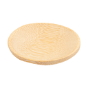 MINI PLATOS REDONDOS Ø 6 CM NATURAL BAMBÚ (24 UNID.)