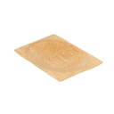 Mini Platos Rectangulares 6X8 Cm Natural Bambú (24 Unid.)