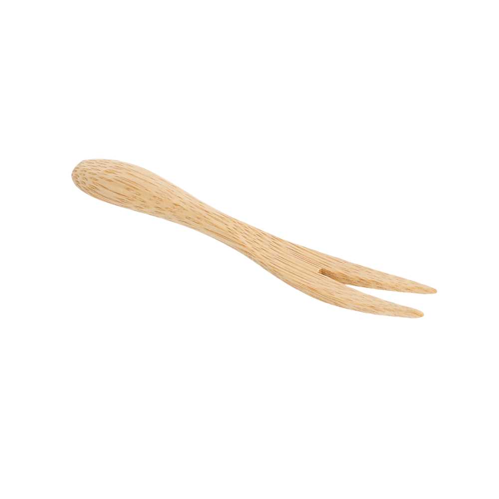 [170.23] MINI TENEDORES 9 CM BAMBÚ (50 UNID.)