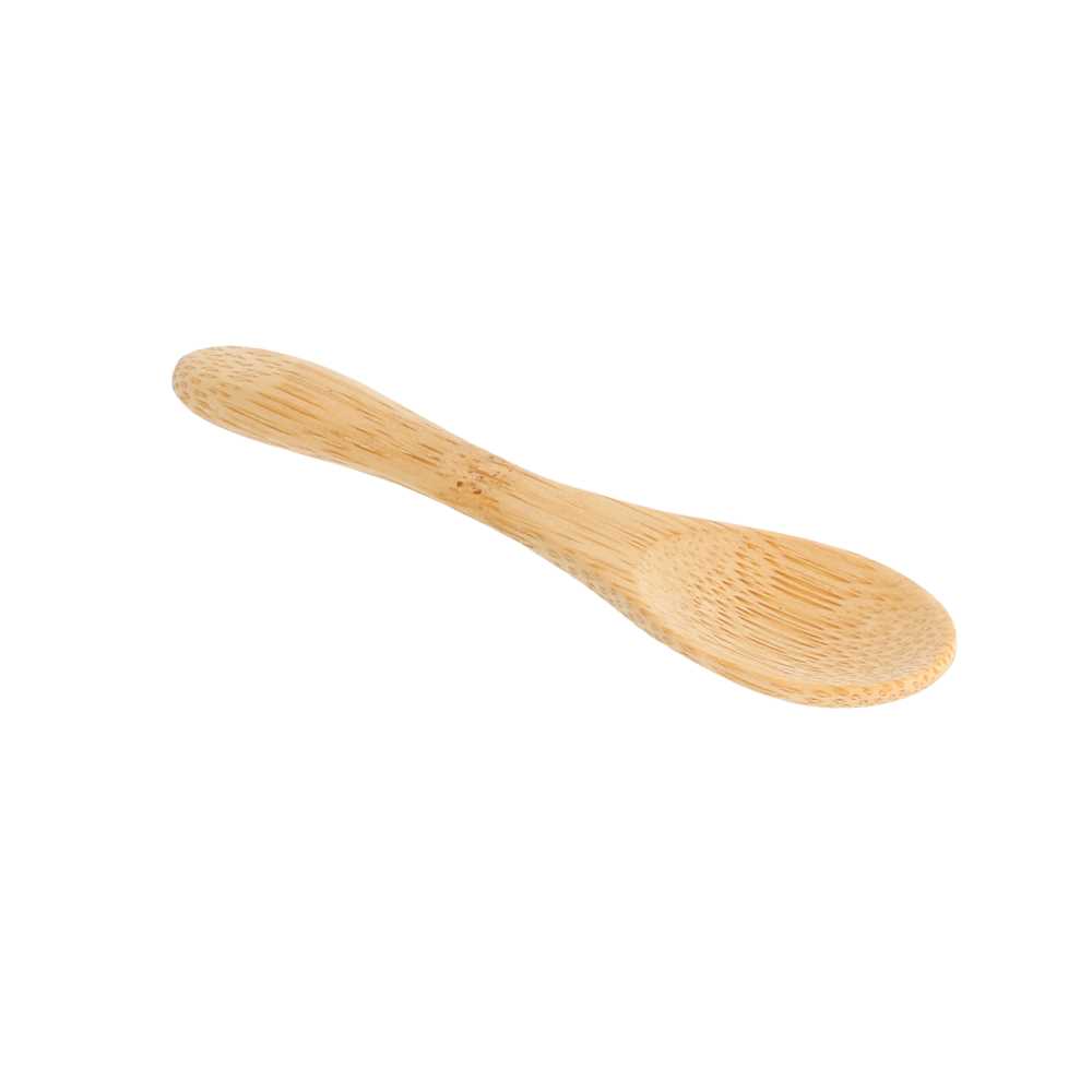 [170.21] Mini Cucharas 9 Cm Bambú (50 Unid.)