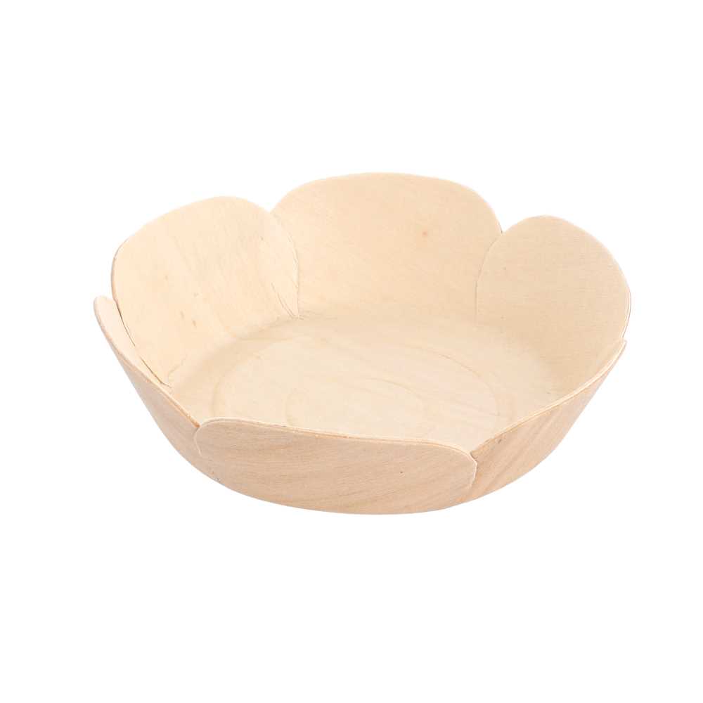 BOLES 'WOOD' Ø 10,5x3 CM NATURAL MADERA (50 UNID.)