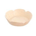Boles 'Wood' Ø 10,5X3 Cm Natural Madera (50 Unid.)
