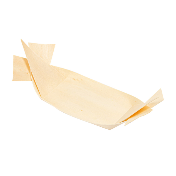 Mini Recipientes Para Tapas 16,5X5,5X0,8 Cm Natural Madera (200 Unid.)