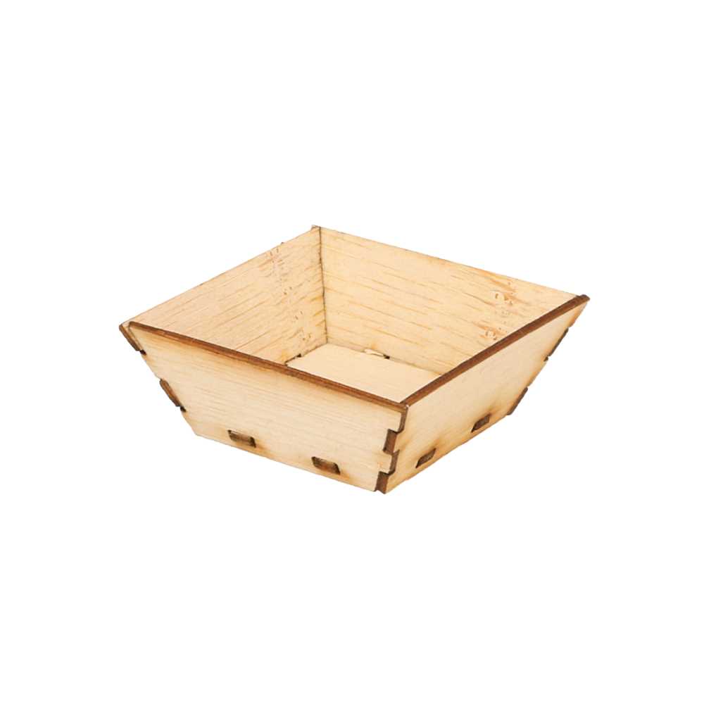 [205.79] Mini Recipientes Para Tapas 5X5X2 Cm Natural Bambú (100 Unid.)