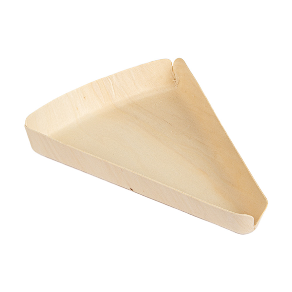 [257.59] Barquillas Triangulares 'Wood' 21X14X2,5 Cm Natural Madera (50 Unid.)