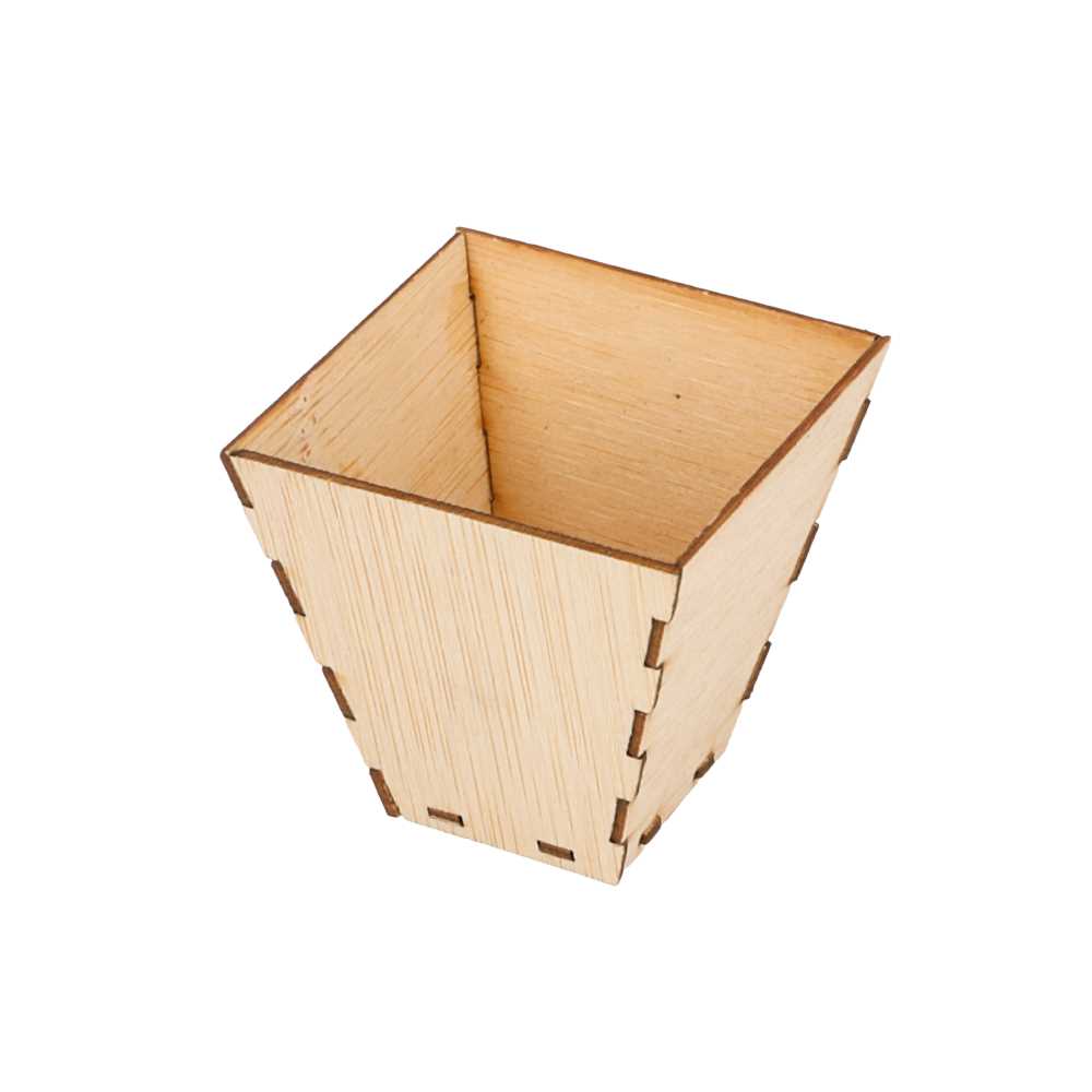 [205.80] MINI RECIPIENTES PARA TAPAS 5x5x5 CM NATURAL BAMBÚ (100 UNID.)