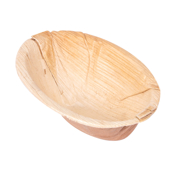 [250.46] BOL OVALADO CURVO 'ARECA' 110 ML 12x8,6x5 CM NATURAL ARECA (200 UNID.)