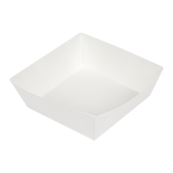 [253.99] DELI-BARQUILLAS 210 + 15 PE G/M2 7x7x3 CM BLANCO CARTÓN (1000 UNID.)