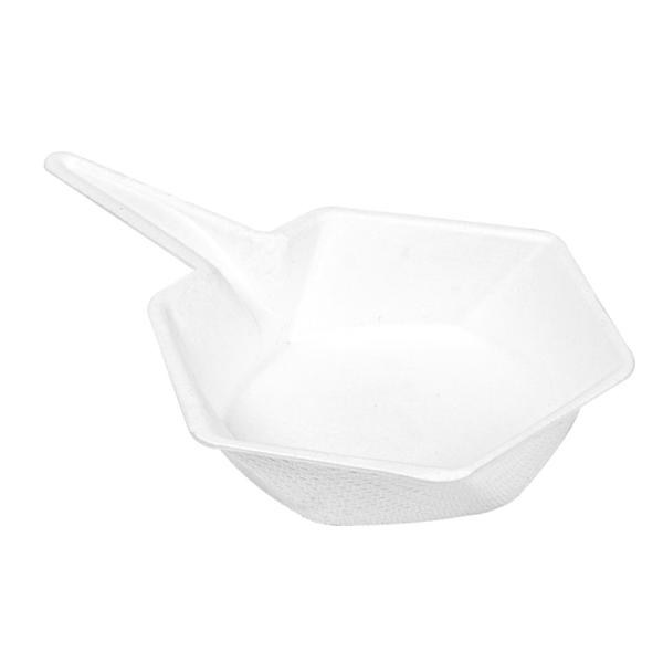 RECIPIENTES HEXAGONALES 'BIONIC' 5,5x1,5 CM BLANCO BAGAZO (1000 UNID.)