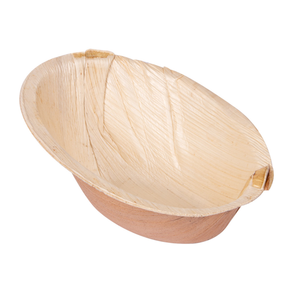 [250.47] BOL OVALADO CURVO 'ARECA' 160 ML 14x10x6,4 CM NATURAL ARECA (200 UNID.)