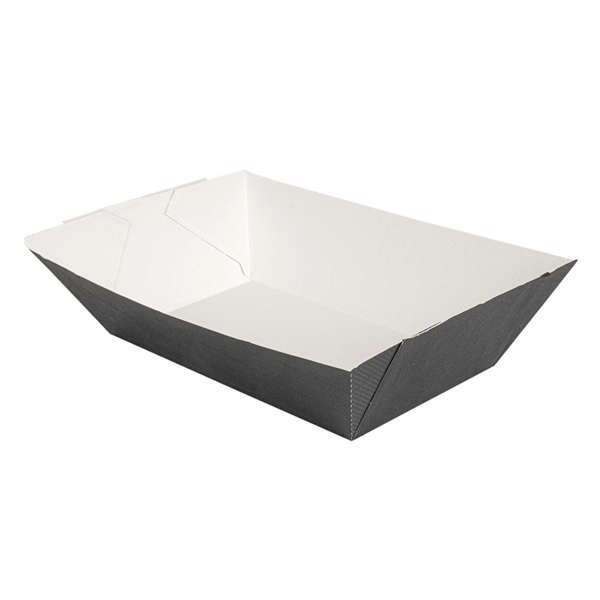 BARQUILLAS 'THEPACK' 2400 G 230 G/M2 17x9,7x6,3 CM NEGRO CARTÓN ONDULADO NANO-MICRO (600 UNID.)