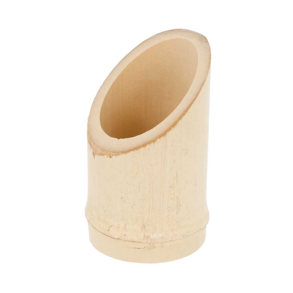 [142.43] TUBOS TRUNCADOS Ø 5/5,5x9 CM NATURAL BAMBÚ (100 UNID.)