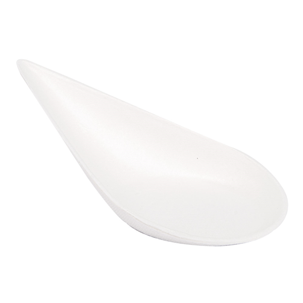 [232.77] Recipiente Cuchara Gota 'Bionic' 10,1X5X2,9 Cm Blanco Bagazo (1000 Unid.)