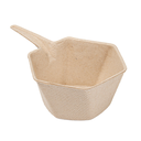 RECIPIENTES HEXAGONALES 'BIONIC' 5,5x3 CM NATURAL BAGAZO (1000 UNID.)