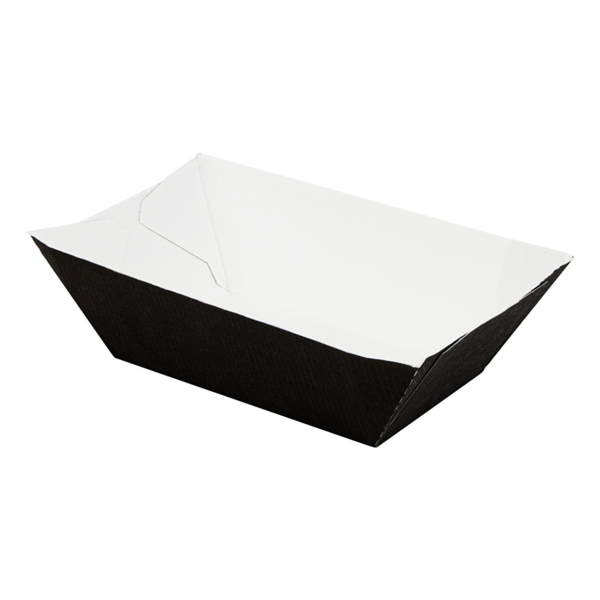 [252.16] BARQUILLAS 'THEPACK' 240 G 230 G/M2 8,5x5x4 CM NEGRO CARTÓN ONDULADO NANO-MICRO (1800 UNID.)