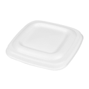 Tapas Para Tarrinas 253.86/88/90 'Bionic' 8X8X0,8 Cm Blanco Bagazo (600 Unid.)