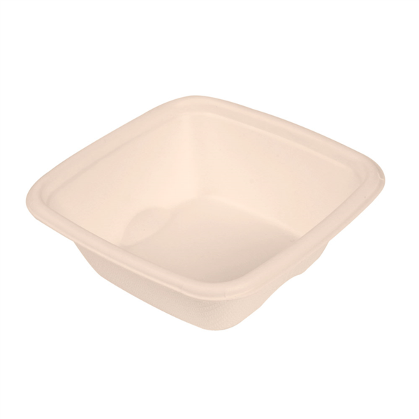 [253.87] Pequeñas Tarrinas 'Bionic' 70 Ml 7,7X7,7X2,7 Cm Natural Bagazo (600 Unid.)