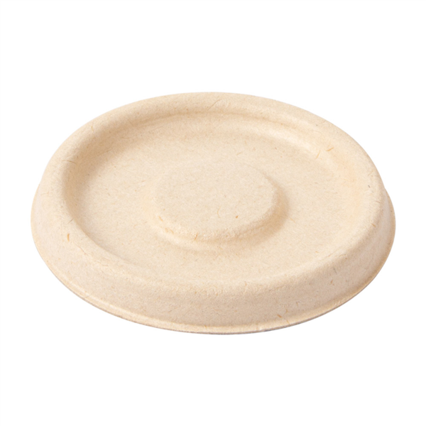 [253.78] Tapas Para Tarrinas 150.17 'Bionic' Ø 6,2X0,8 Cm Natural Bagazo (1000 Unid.)
