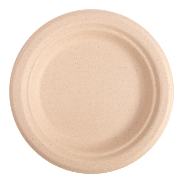 PLATOS 'BIONIC' Ø 15,5x1,4 CM NATURAL BAGAZO (1000 UNID.)
