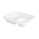 BARQUILLA PARA NACHOS 'BIONIC' 19x16,5x3,8 CM BLANCO BAGAZO (300 UNID.)