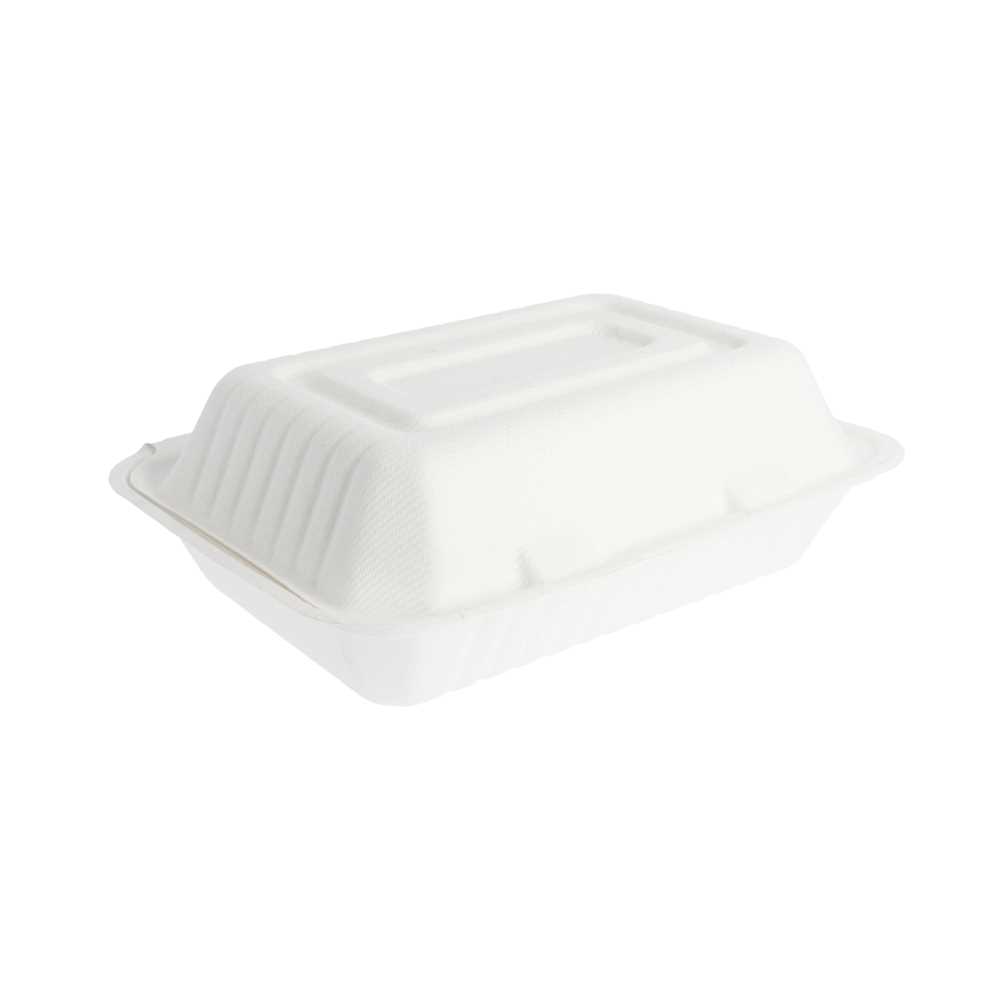 [212.83] Conchas 'Bionic' 1 L 16,5X22,5X6,4 Cm Blanco Bagazo (200 Unid.)