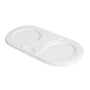 Tapas Lunch Box 'Bionic' 800 Ml 24,8X12,5X1,4 Cm Blanco Bagazo (500 Unid.)