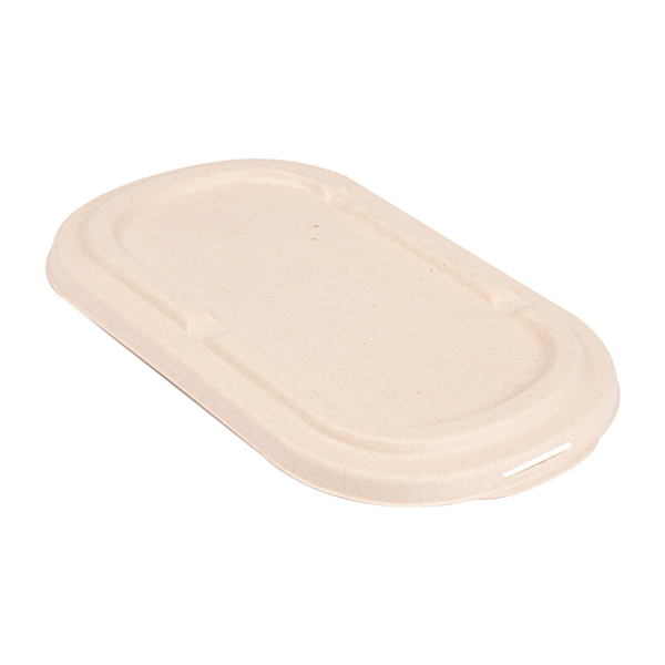[320.58] Tapas Lunch Box 320.54/55 'Bionic' 1000 Ml 22,6X13,4X1,4 Cm Natural Bagazo (500 Unid.)