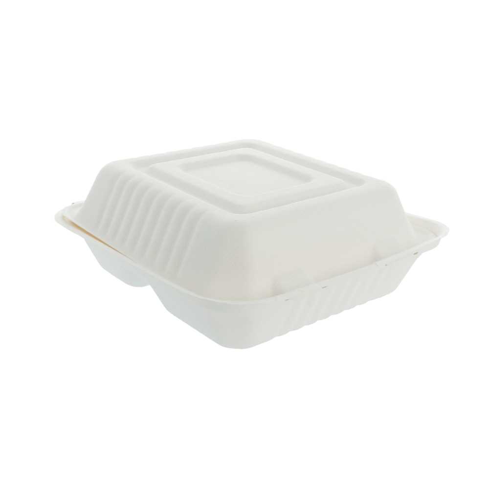CONCHAS "M" 3 COMPART. 'BIONIC' 20x20x7,5 CM BLANCO BAGAZO (200 UNID.)