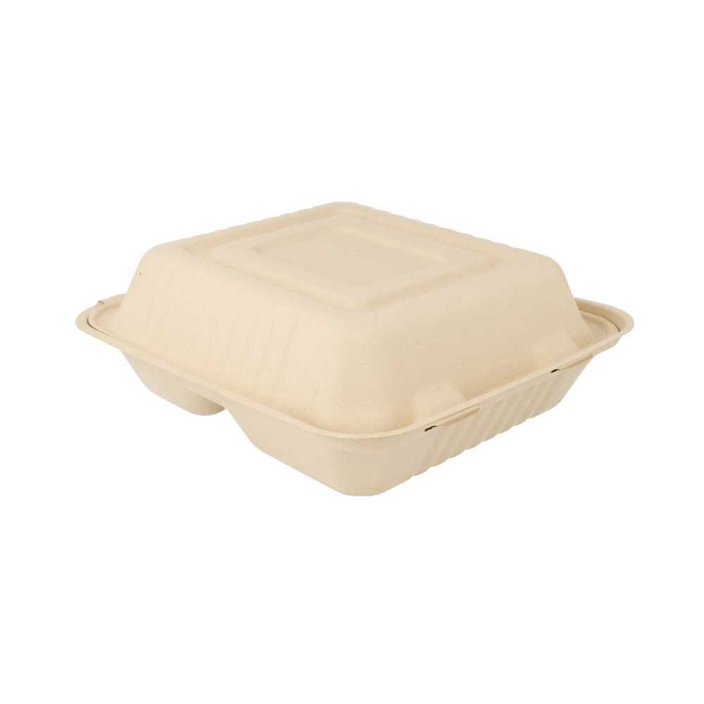 CONCHAS "M" 3 COMPART. 'BIONIC' 20x20x7,5 CM NATURAL BAGAZO (200 UNID.)