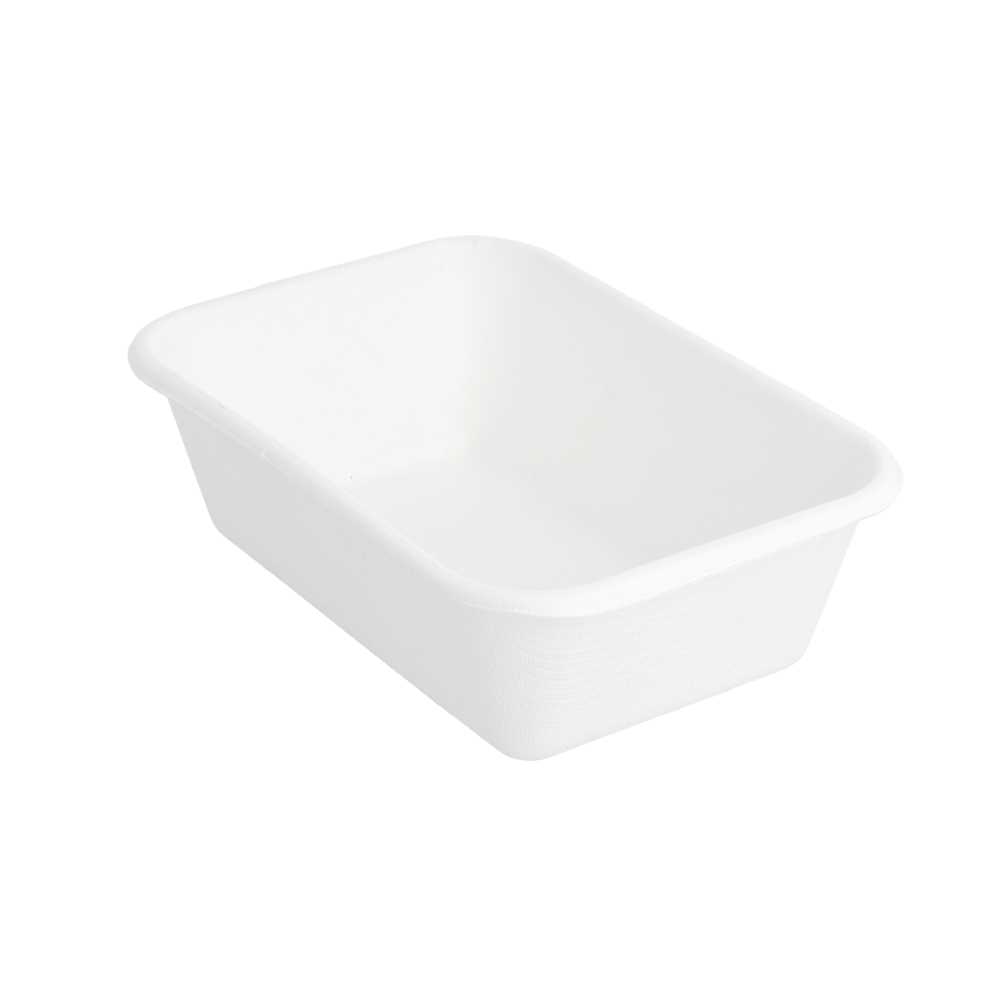 [212.85] ENVASES 'BIONIC' 370 ML 13,5x9,6x4,2 CM BLANCO BAGAZO (600 UNID.)