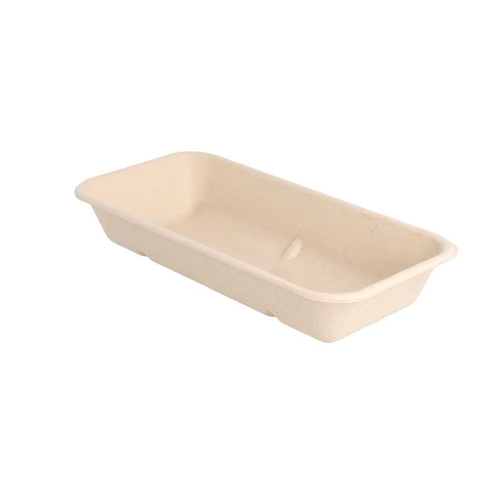 [250.01] BANDEJAS 'BIONIC' 500 ML 20,9x10,7x3,5 CM NATURAL BAGAZO (400 UNID.)