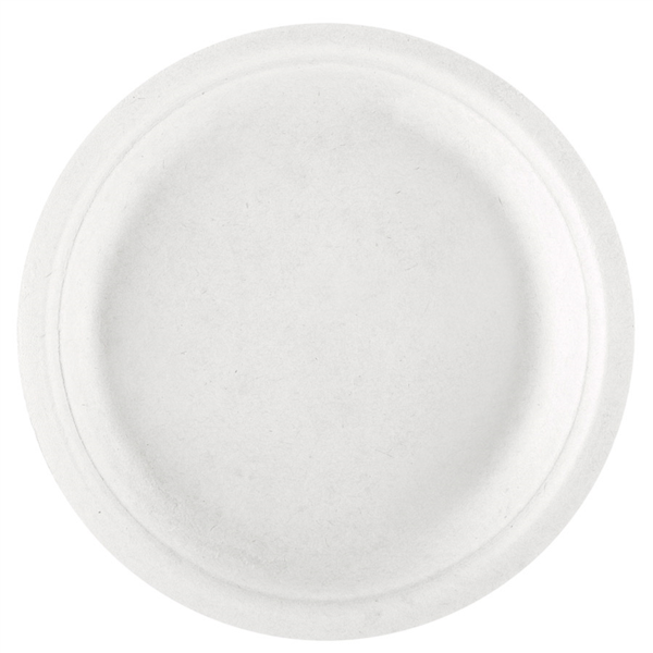 [125.17] Platos 'Bionic' Ø 18X1,8 Cm Blanco Bagazo (1000 Unid.)