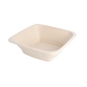 Boles Cuadrados 'Bionic' 700 Ml 18X18X6 Cm Natural Bagazo (400 Unid.)