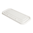 TAPAS PARA BANDEJAS 257.51, 257.52, 257.53 'BIONIC' 500 ML 23,2x10,2x1 CM BLANCO BAGAZO (600 UNID.)