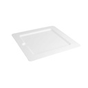 Platos Cuadrados 'Bionic' 20X20X1 Cm Blanco Bagazo (200 Unid.)